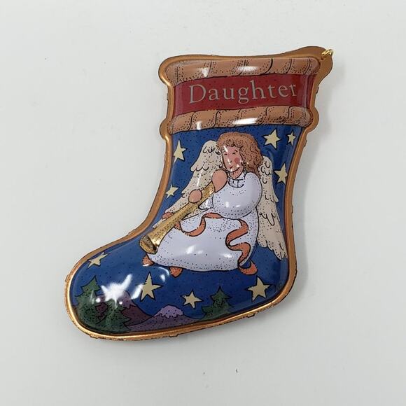 1997 Hallmark Daughter Pressed Tin Keepsake Holiday Christmas Ornament - Picture 3 of 11